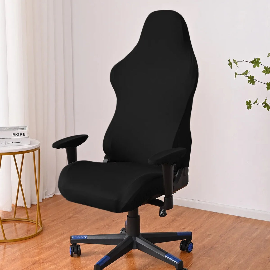 Transform Your Gaming Experience with Our Elastic Milk Silk Chair Covers - Water & Electricity Resistant! Perfect for Internet Cafes!