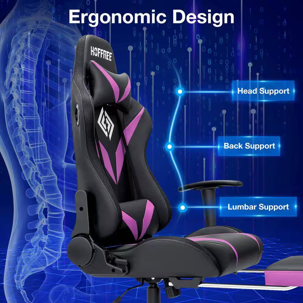 Level up your gaming experience with our Purple Faux Leather Massage LED Reclining Chair! 🎮✨ Enjoy Bluetooth speakers and adjustable armrests for ultimate comfort! 💜🛋️ #GamingChair #Ergonomic #GameOn