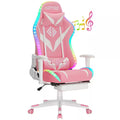 Level up your gaming experience with our stylish Pink Faux Leather Massage Chair! 🎮✨ Featuring LED lights, Bluetooth speakers, and adjustable armrests for ultimate comfort! 💖🛋️ #GamingChair #Ergonomic #PinkVibes