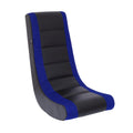 Level Up Your Gaming Experience with the Classic Video Rocker Floor Chair! Perfect for Kids & Teens in Stylish Black/Blue! 🎮🪑
