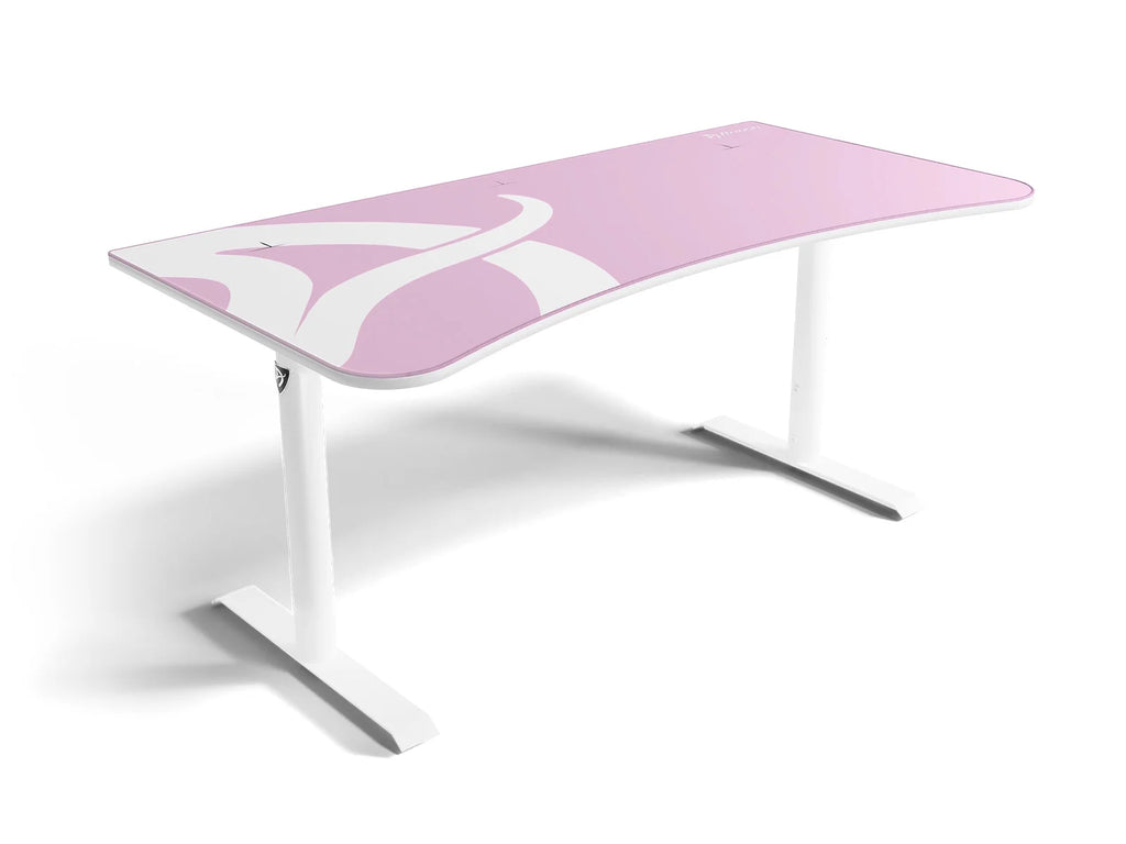 Arena Gaming Desk - White Pink
