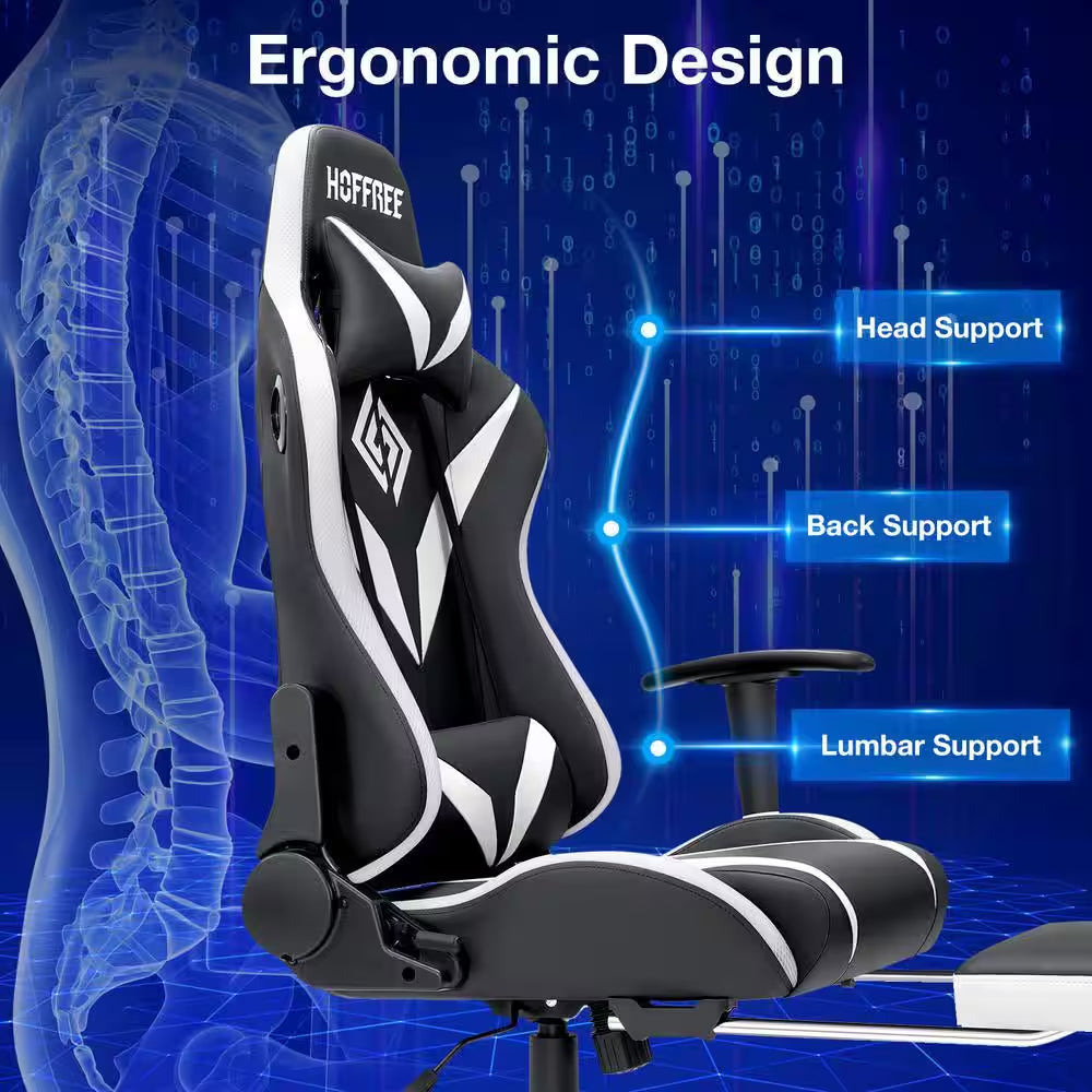 Level up your gaming experience with our sleek White Faux Leather LED Reclining Chair featuring Bluetooth Speakers and adjustable armrests! 🎮✨ #GamingChair #ErgonomicDesign #BluetoothSpeakers