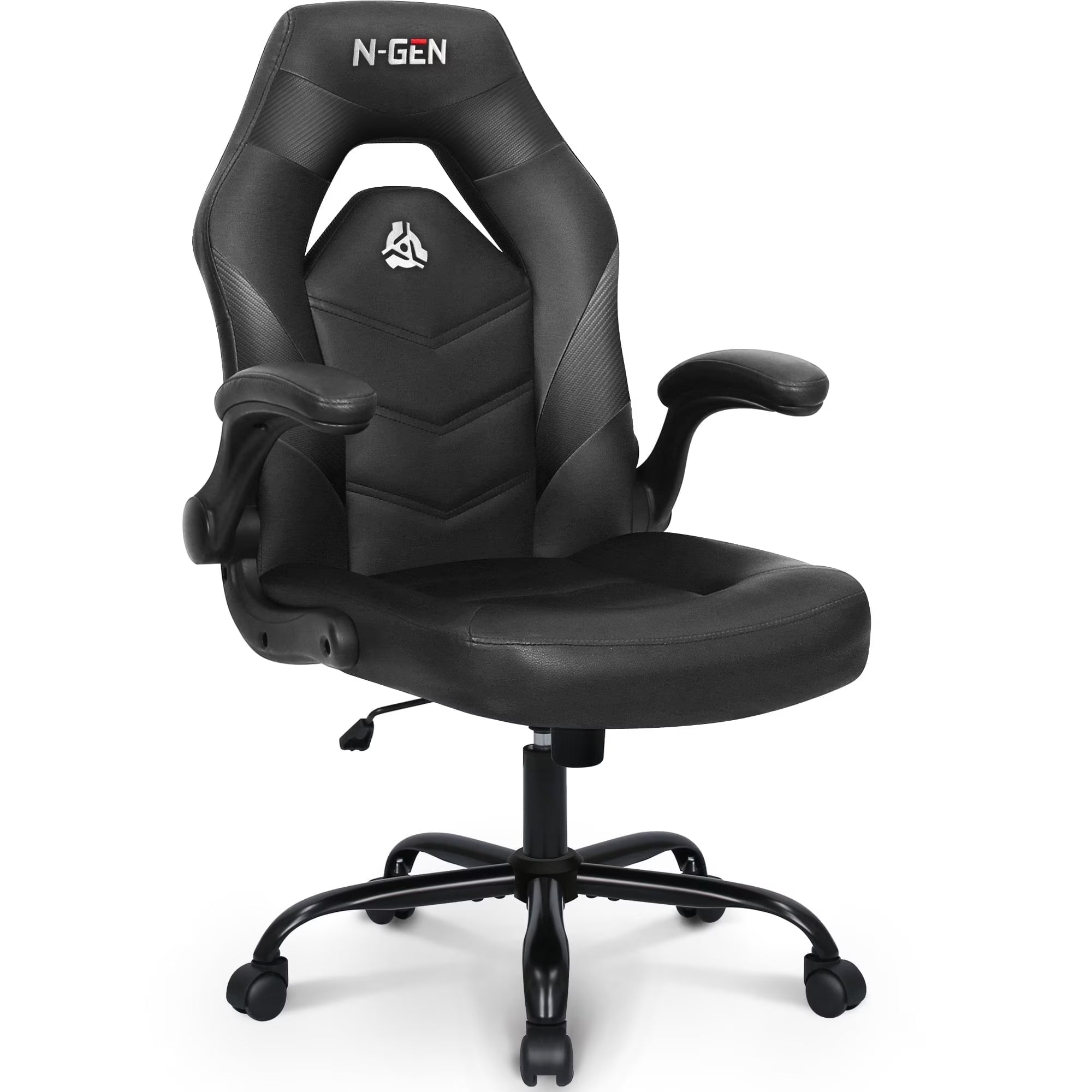 Level up your gaming setup with the N-GEN Black Gaming Chair! 🎮🖥️ Ergonomic design, flip-up armrests, and sleek PU leather make it the ultimate desk chair for gamers and professionals alike! #GamingChair #ErgonomicDesign #OfficeStyle
