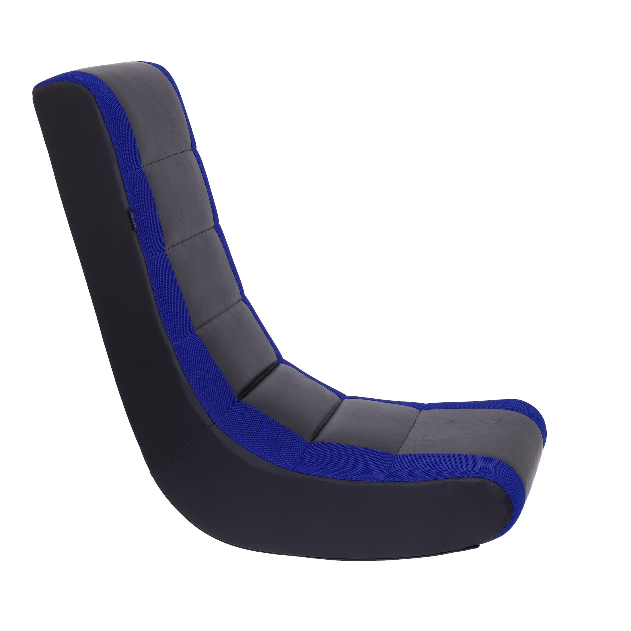 Level Up Your Gaming Experience with the Classic Video Rocker Floor Chair! Perfect for Kids & Teens in Stylish Black/Blue! 🎮🪑