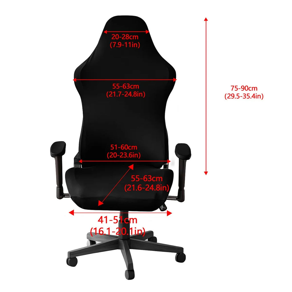 Transform Your Gaming Experience with Our Elastic Milk Silk Chair Covers - Water & Electricity Resistant! Perfect for Internet Cafes!