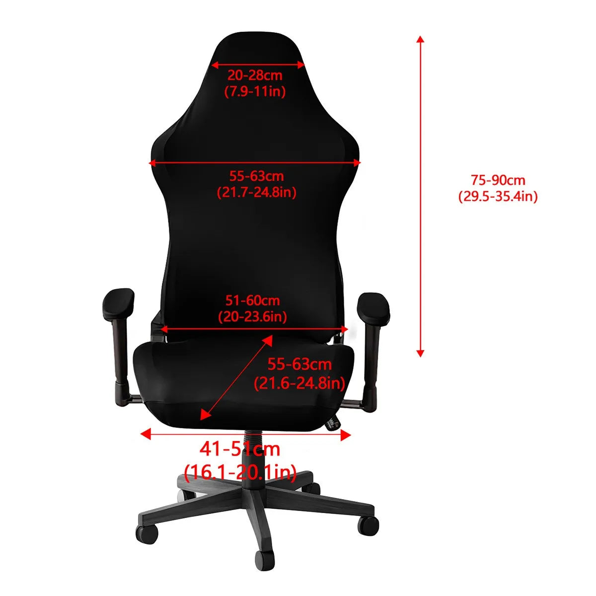 Transform Your Gaming Experience with Our Elastic Milk Silk Chair Covers - Water & Electricity Resistant! Perfect for Internet Cafes!