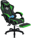 Level Up Your Gaming Experience: Ultimate Massage Gaming Chair with Footrest & Ergonomic Comfort! 🎮✨