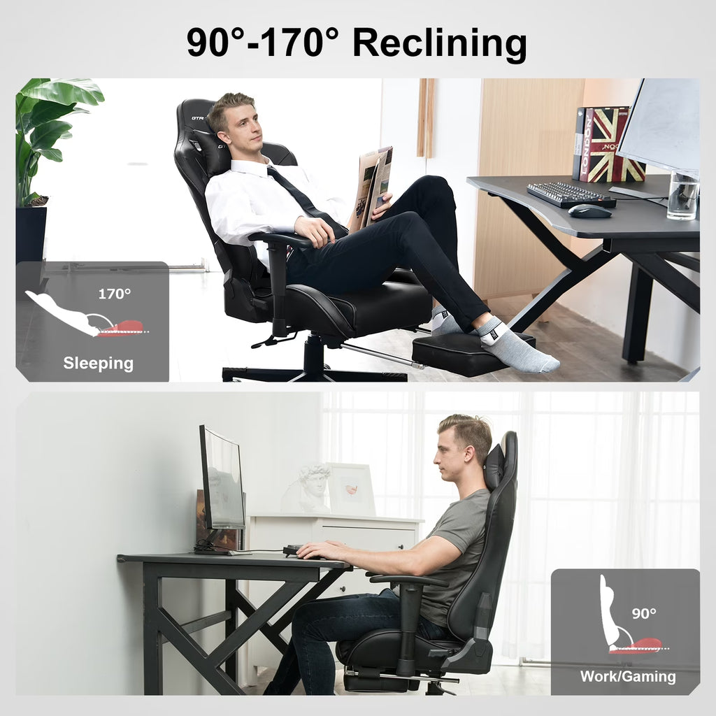 Transform Your Gaming Setup with the GTRACING Music Gaming Chair! 🎮🪑 Experience ultimate comfort and style with its ergonomic design and cozy footrest! #GTRACING #GamingChair #LevelUpYourGame