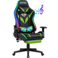 Level up your gaming setup with our sleek Green Faux Leather Massage Reclining Chair! 🎮✨ Enjoy Bluetooth speakers and adjustable armrests for ultimate comfort! #GamingChair #ErgonomicDesign #BluetoothSpeakers