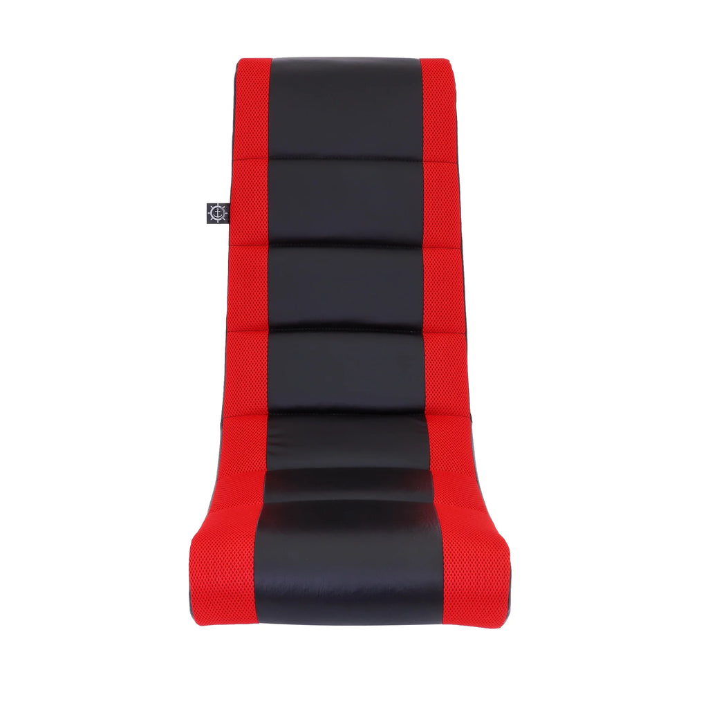 Level up your gaming experience with the Classic Video Rocker Floor Chair! Perfect for kids and teens, featuring stylish PU faux leather and breathable polyester mesh in sleek black and red. 🎮🔥 #GamingChair #KidsGaming