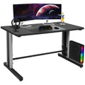 Transform your gaming experience with our stylish 25" x 58" Ergonomic Gaming Desk! Ideal for students and pros, featuring a chic black and grey look. 🖤💻 #GamingDesk #ErgonomicWorkstation