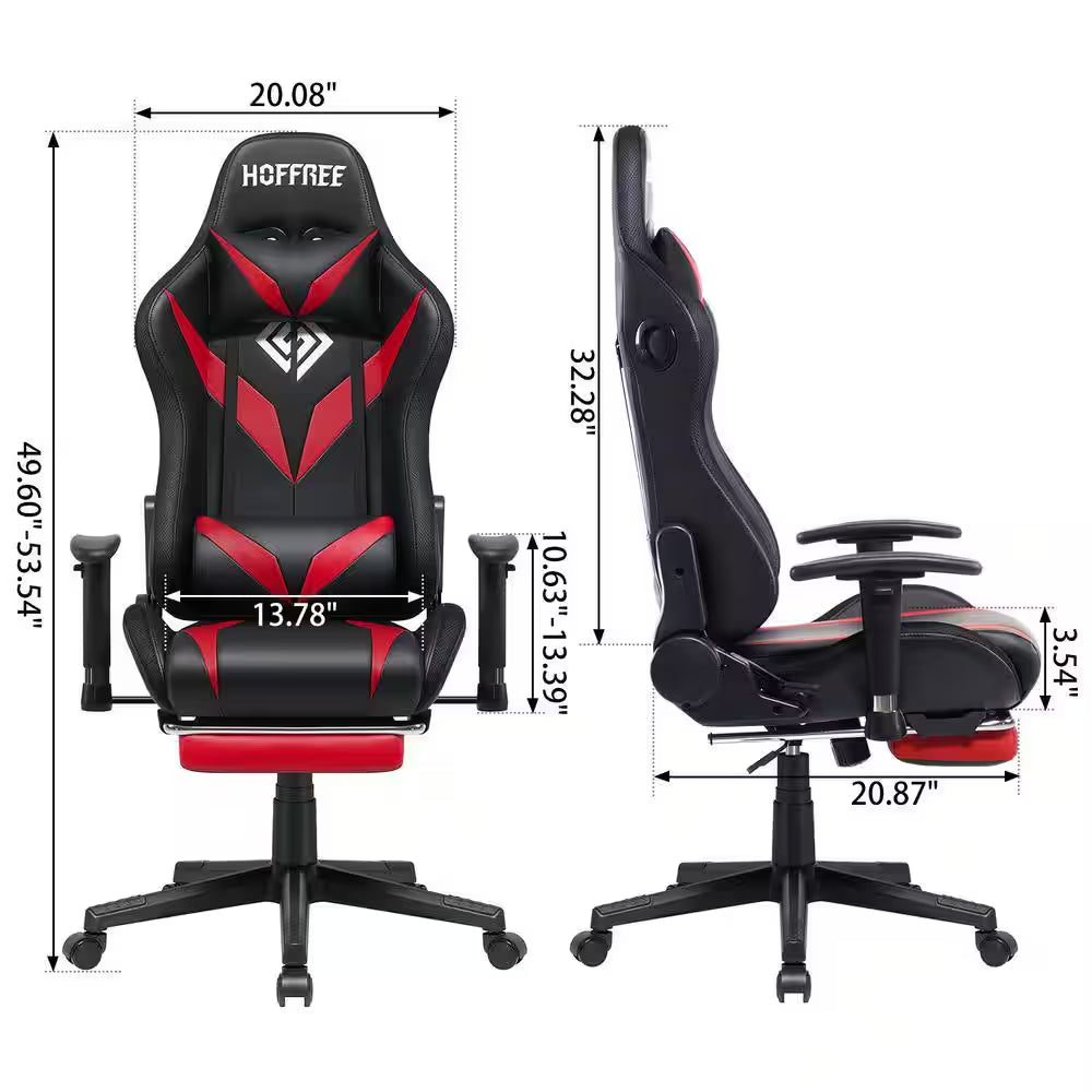 Level up your gaming experience with our sleek Red Faux Leather Massage LED Reclining Chair! 🎮✨ Enjoy Bluetooth speakers and adjustable armrests for ultimate comfort! #GamingChair #ErgonomicDesign