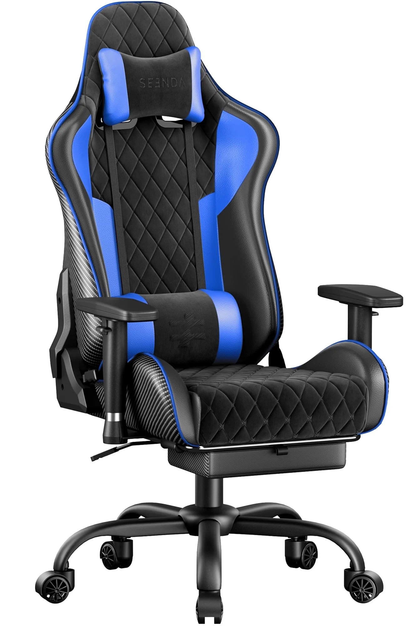 Gcpro-10 Gaming Chair, Big and Tall Video Game Chair with Footrest, High Back Ergonomic Computer Desk Chair Height Adjustable with Headrest and Lumbar Support