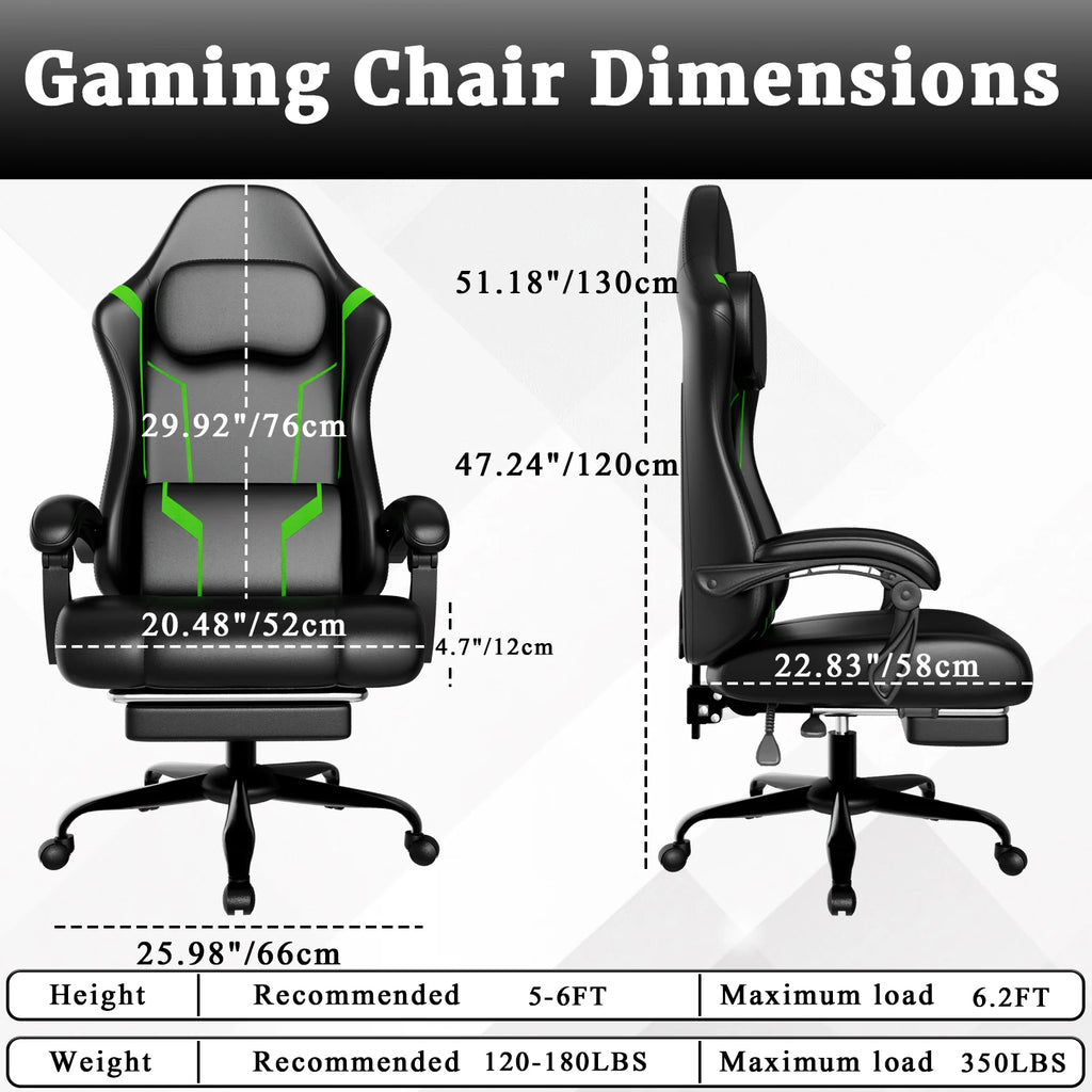 Level Up Your Gaming Experience with Our Ergonomic Gaming Chair! 🎮✨ Adjustable, comfy, and ready for epic sessions! 🪑💥